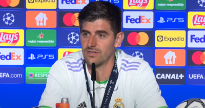 Thibaut Courtois sends message of support to Liverpool fans after Paris chaos