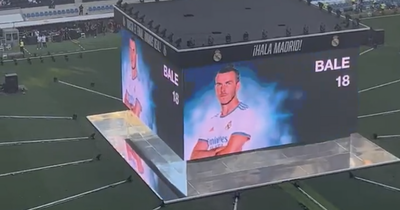 Gareth Bale's name was read out at the Bernabeu one last time and Real Madrid fans couldn't resist