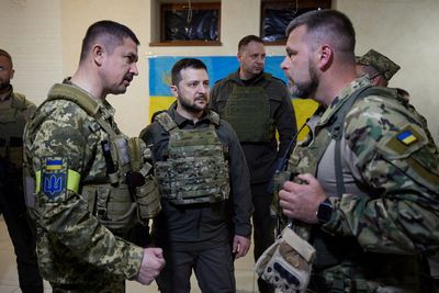Ukraine's Zelenskiy visits frontline in first official appearance outside Kyiv since invasion