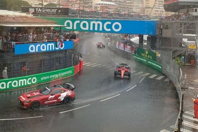 Monaco GP start red flagged after rain hits on the grid