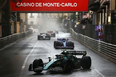 Monaco GP start red-flagged after rain hits on the grid