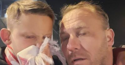 Liverpool fan, nine, 'couldn't breathe' after 'pepper bomb hit dad'