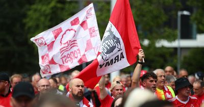 Nottingham Forest fans full of anticipation on Wembley Way