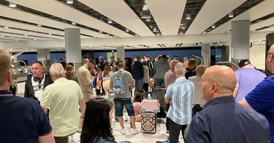 Tui passengers told flight cancelled 'by text' after eight-hour wait at Manchester Airport