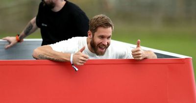 What happened when Calvin Harris played 'One Kiss' on Liverpool parade bus