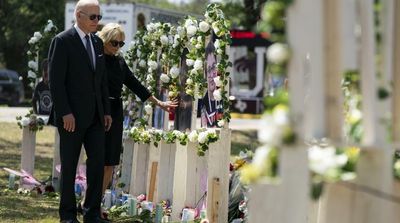 Biden Visits Memorial to Victims of Texas School Shooting