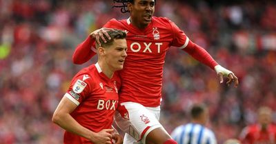 Djed Spence breaks silence on Nottingham Forest future after Wembley promotion