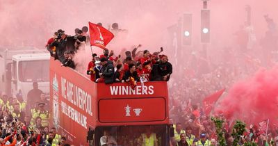 Liverpool greeted by amazing scenes as victory parade concludes at The Strand