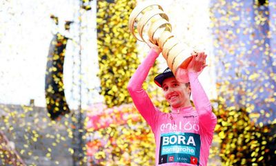 ‘A significant moment in Australian sporting history’: Jai Hindley joins greats with Giro d’Italia win