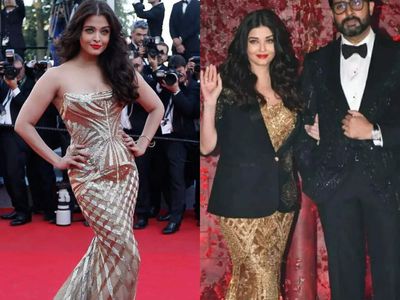 Aishwarya's gold gown at KJo's birthday bash: Same, same but different