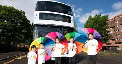 Glasgow locals urged to give car 'a day off' as school pupils launch Clean Air Day