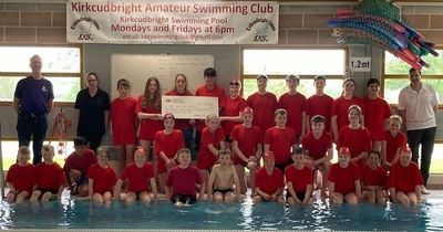 Kirkcudbright sponsored swim raises more than £3,000 for Ukraine
