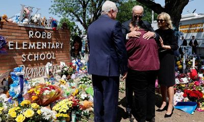 ‘Too much fear, too much grief’: Biden visits Uvalde amid scrutiny of police response to shooting