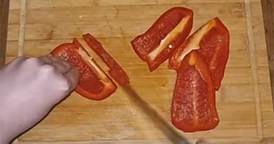 Woman shares pepper chopping trick that will stop you getting seeds everywhere