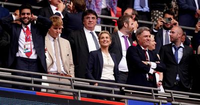 Vicky McClure joins in Nottingham Forest promotion celebrations at Wembley