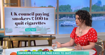 This Morning's Dr Kaye discusses £400 grant being rolled out for smokers