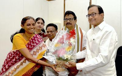 Chidambaram, Shanmugam, Dharmar file RS nominations