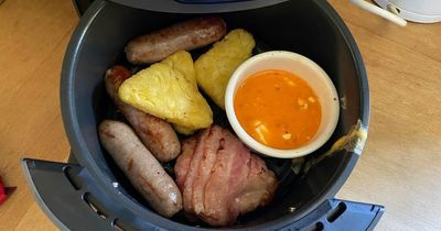 How a 'healthy' English breakfast cooked in an air fryer actually tastes