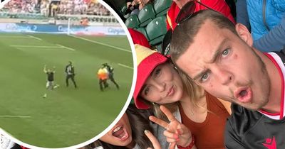 Welsh teen invades Twickenham pitch after dad's bet and gets banned for three years