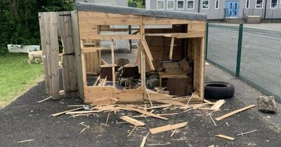 Edinburgh children 'heartbroken' as vandals trash their outdoor school hut