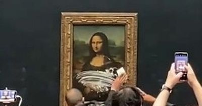 Man disguised as woman in wheelchair hurls cake at Mona Lisa in 'jaw-dropping' incident