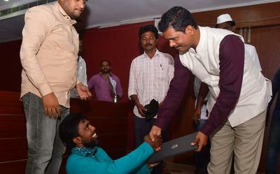 Andhra Pradesh: Laptops, smartphones given to specially abled students
