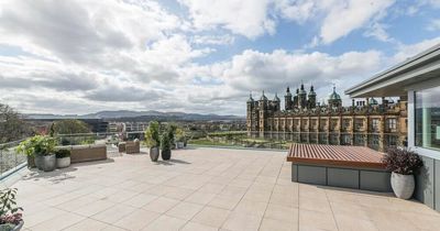 Edinburgh three bed penthouse with terrace views on market for over £2 million