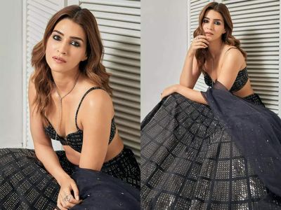 Dear brides-to-be, Kriti Sanon just proved it's okay to wear a black lehenga
