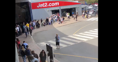 Leeds Bradford Airport chaos as huge queues stretch round car park