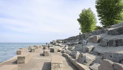 Conservationists hopeful historic limestone wall at Promontory Point will be preserved