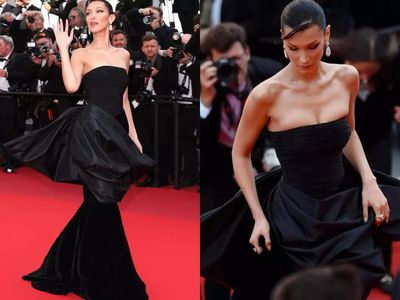 Bella Hadid wore a 1987 Versace gown at Cannes