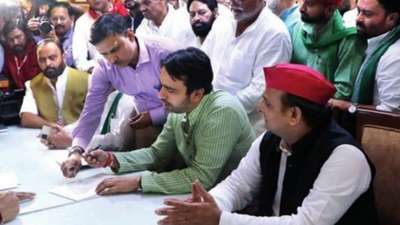 Uttar Pradesh: Backed by Akhilesh Yadav, Jayant Chaudhary files nomination for Rajya Sabha seat