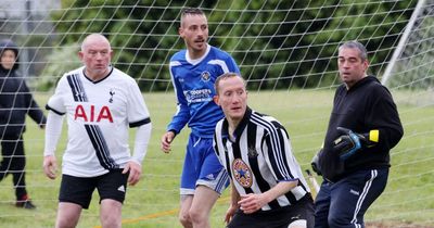 Newcastle kids' football coach takes on dads in match but it's all for a good cause