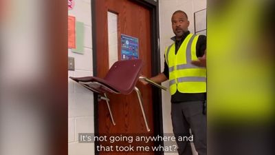 Video showing how to block classroom door with elementary school chair goes viral in wake of Uvalde shooting