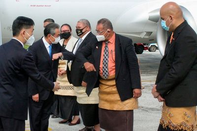 China's foreign minister arrives in Tonga on Pacific tour