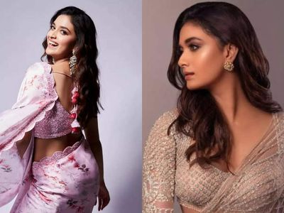 Keerthy Suresh's summer sari wardrobe is on fire