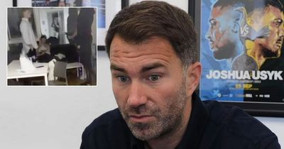 Eddie Hearn responds to Anthony Joshua's threat to break students' jaws