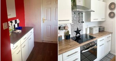 Mum cuts costs on huge kitchen renovation using sale items from eBay, B&M, Tesco and Amazon