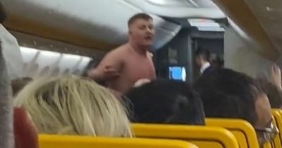 Topless Ryanair passenger escorted off Edinburgh flight after rammy mid-air