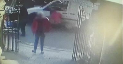 The moment elderly woman is mown down by heartless hit-and-run driver