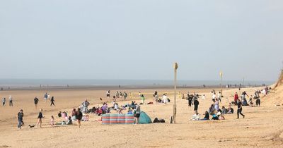 'Prehistoric human footprints' found on Merseyside beach