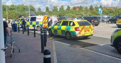 Girl, 3, attacked by dog outside Tesco and rushed to hospital