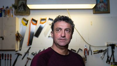 Being blind and deaf hasn't stopped carpenter Tony Meli, who makes ornate creations in his workshop by touch