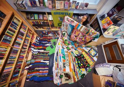Sewing for Justice: Grenfell survivors craft giant memorial quilt