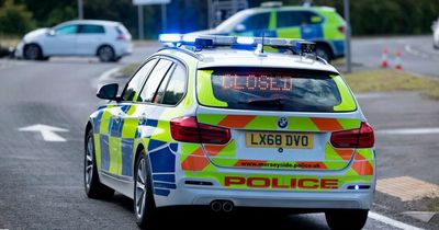 Major road closed in both directions after motorbike crash