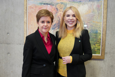 First Minister Nicola Sturgeon meets Ukrainian MP in Scottish Parliament