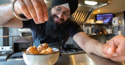 Deep-fried Mars Bar pakora created by Scots restaurant