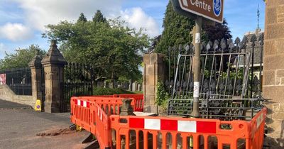 Historic East Lothian church gate damaged by BBC van waits ten months for repair