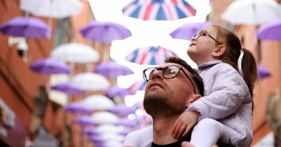 Shoppers delight as Durham's Umbrella Street sees Union Flag makeover for Queen's Platinum Jubilee