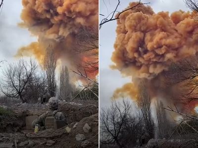Russian attack on Ukraine chemical plant sends huge orange nitric acid cloud into sky